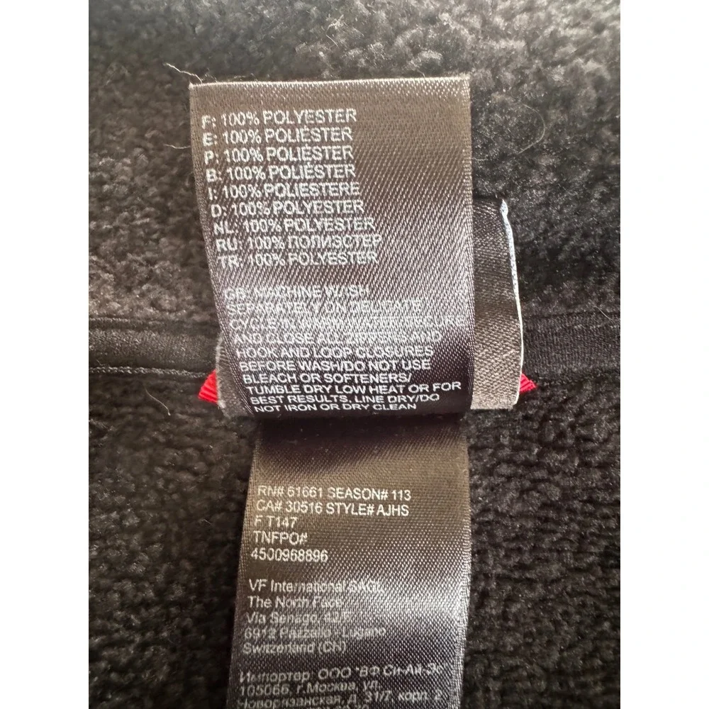 The North Face‎ Pullover Mens XXL Black Gordon Lyons Quarter Zip Fleece Jacket